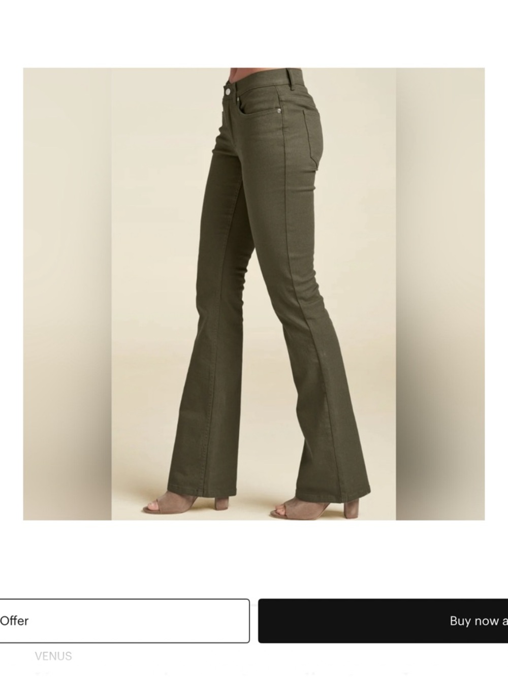 VENUS Boot cut in Olive Green - Picture 3 of 8